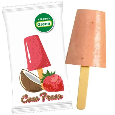 Helado Green coco fresa