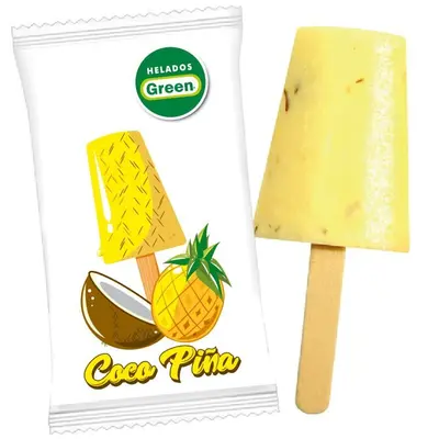 Helado Green coco piña