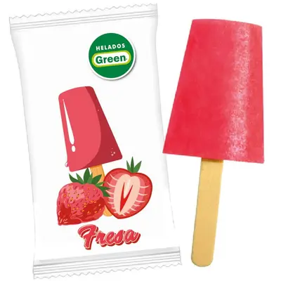 Helado Green fresa
