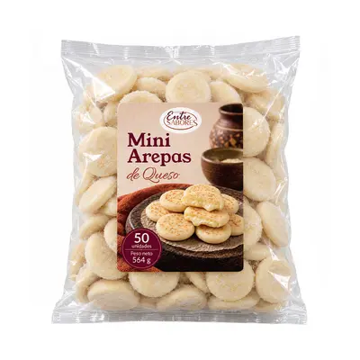 Mini arepas de queso Entre Sabores