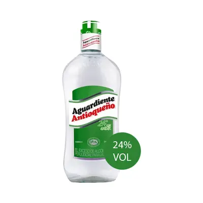 Aguardiente Antioqueño sin azúcar verde