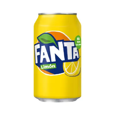 Fanta limón lata