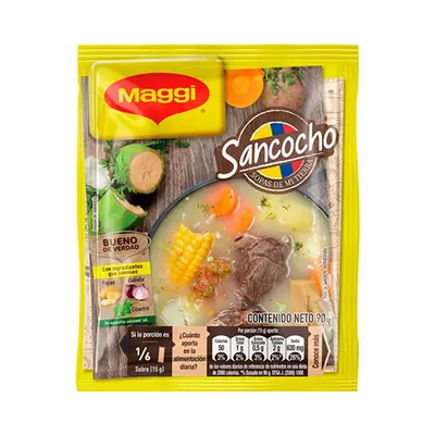 Sopa Maggi sancocho