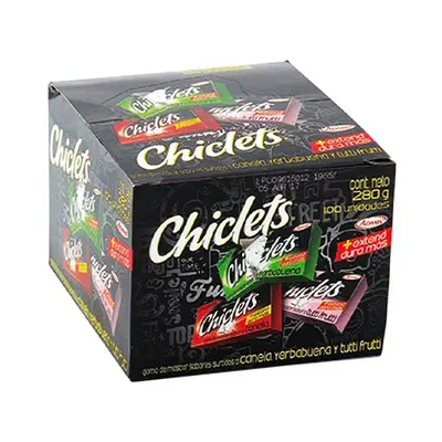 Chiclets Adams surtido pequeño