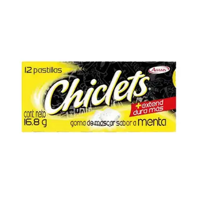 Chiclets Adams menta grande