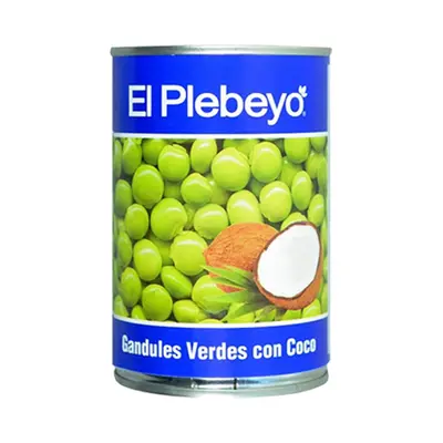 Gandules verdes con coco El Plebeyo