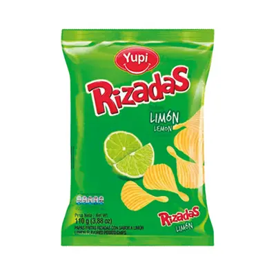 Papas rizadas limón