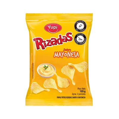 Papas rizadas mayonesa