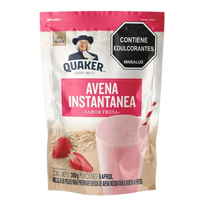 Avena instantánea Quaker fresa